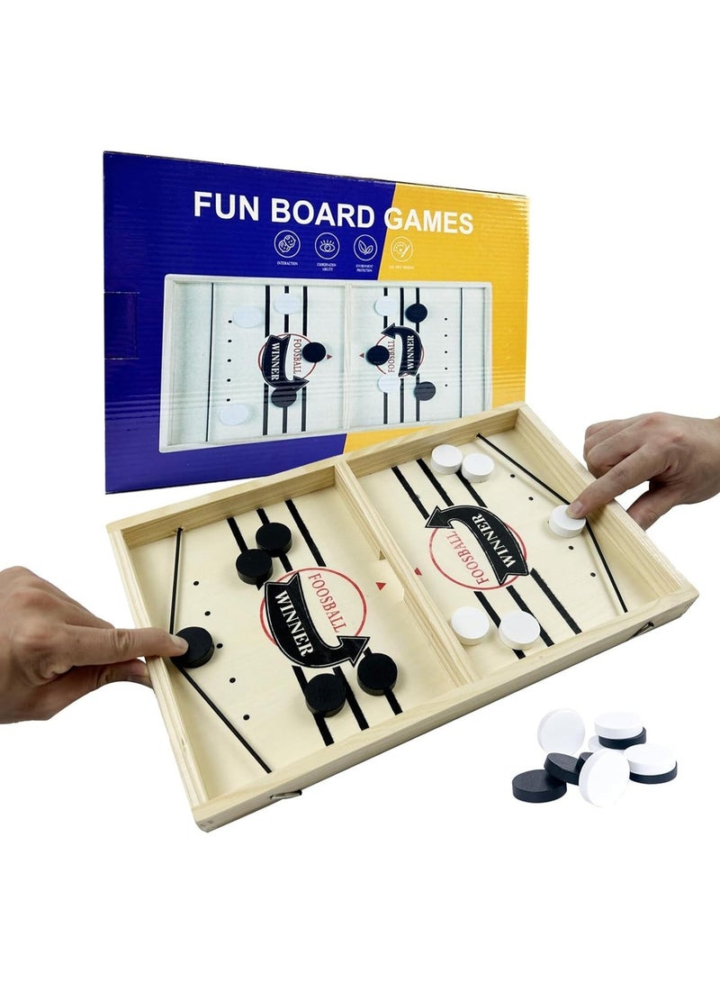 عام لعبة سلينج شوت فائقة السرعة، لعبة طاولة هوكي محمولة للصغار والكبارحجم كبير - Image 3